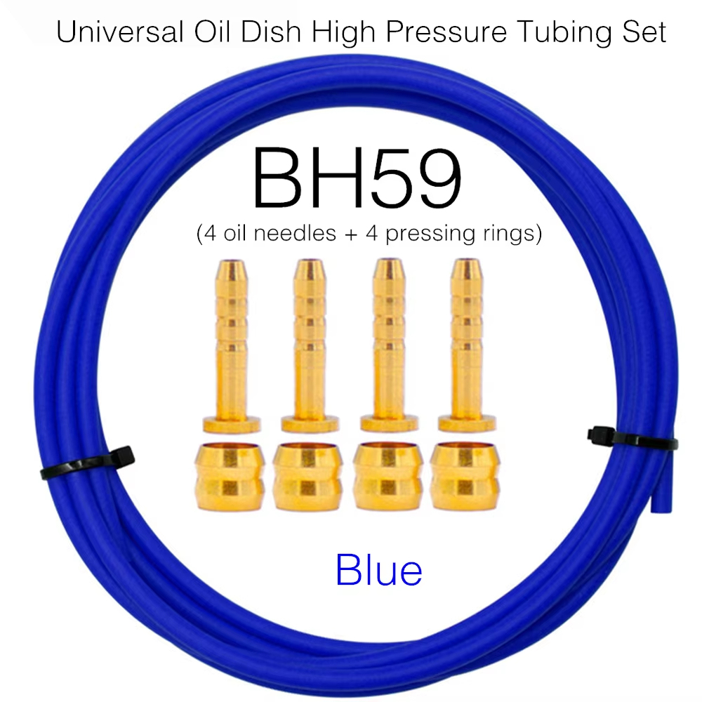 MOTSUV Bicycle Hydraulic Disc Brake Universal Oil Tube Set BH59 BH90 Pressing Ring T Needle Copper MTB Bike Brake Line Connector