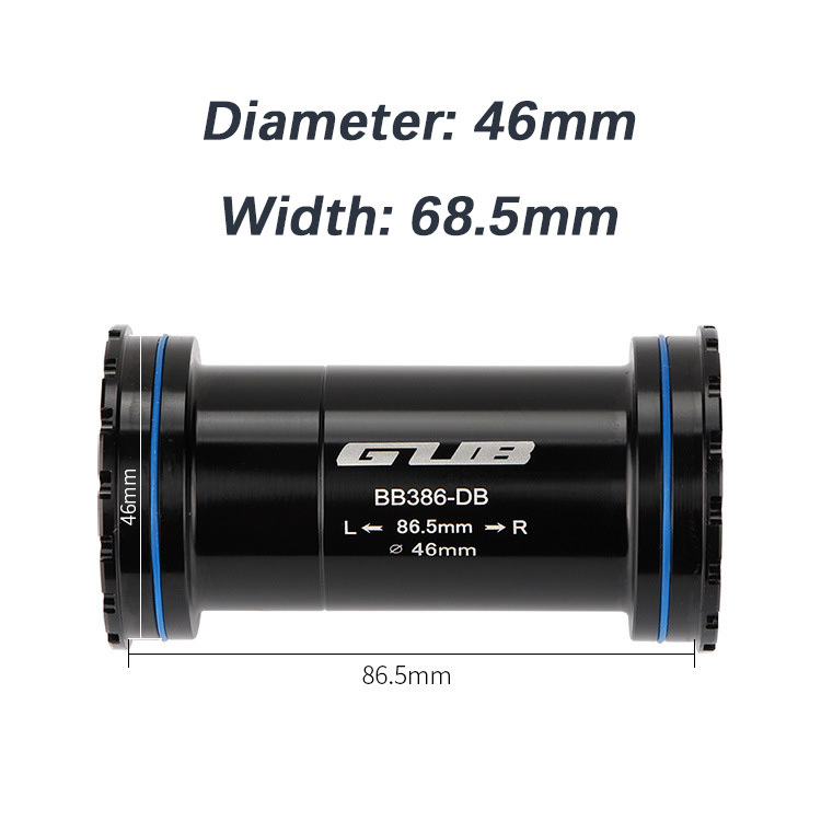 GUB BB386-DB Interlocking Bike Bottom Bracket Suitable For SRAM DUB Crank 28.99mm MTB Road Bicycle Axis Aluminum alloy BB