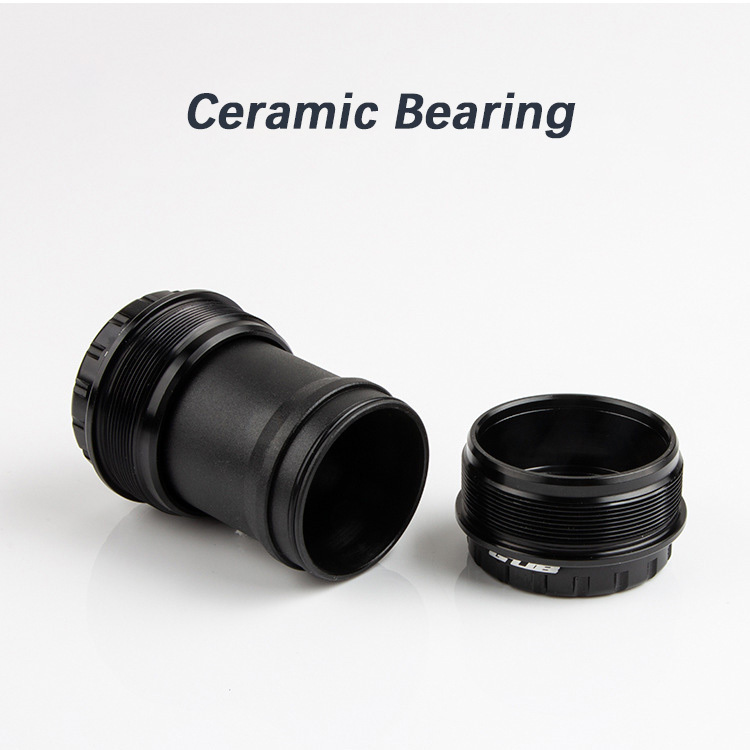 GUB Bike Bottom Bracket T47 Ceramic Bearing 24mm Spindle for Shimano MTB Road Bike Thread Width 68/73mm BB
