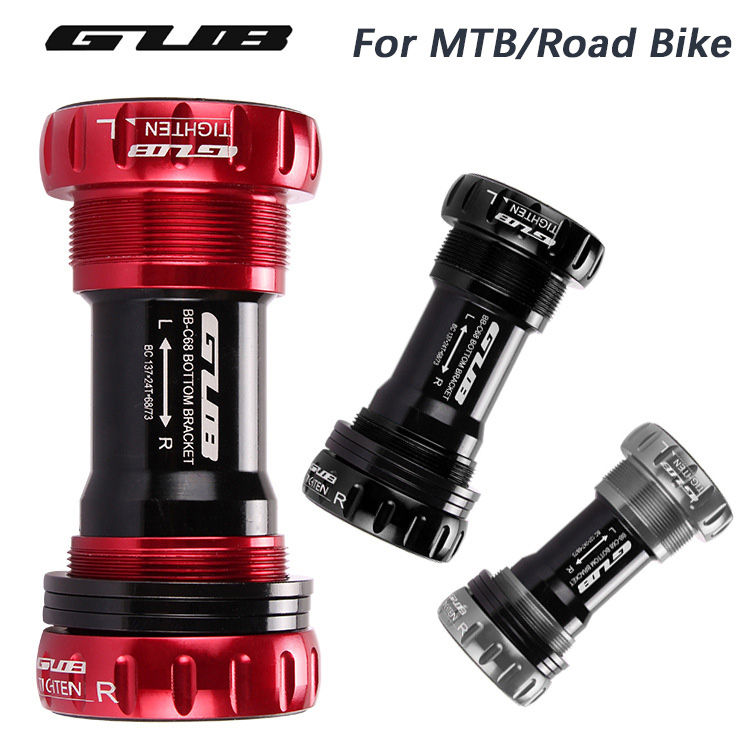 GUB C-68 Bottom Bracket Shell GUB 68/73MM Screw/Thread Type BSA Crankset Bearings Bicycle Axis