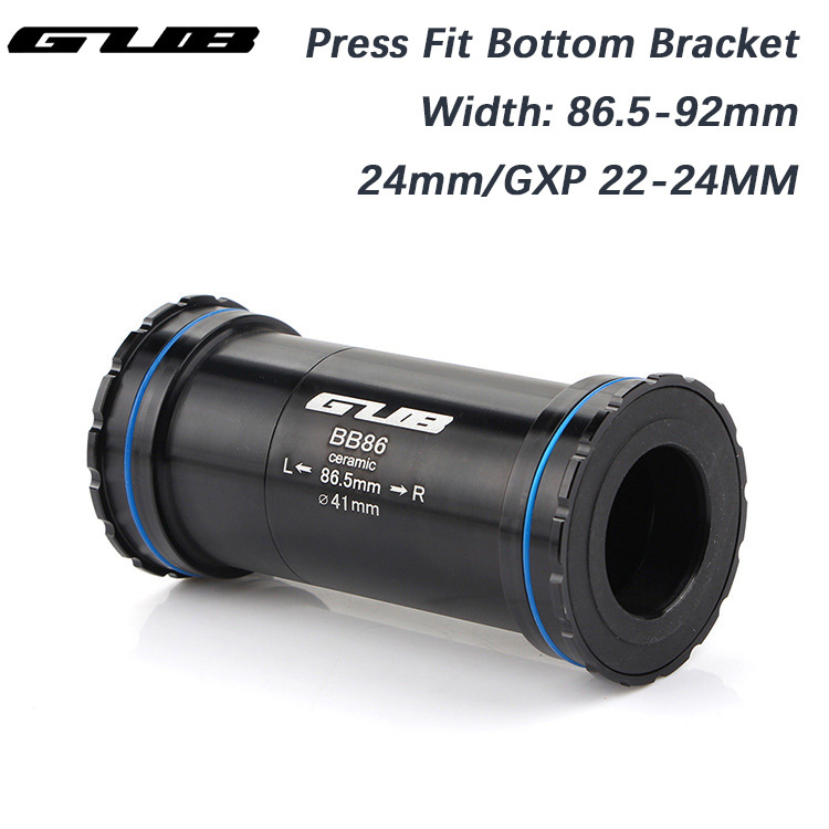 GUB BB86/24 22mm Ceramic Bearings Bicycle Press Fit Bottom Brackets Thread lock for Sram GXP 22-24mm MTB Road Bike Parts 24mm Crankset Chainset