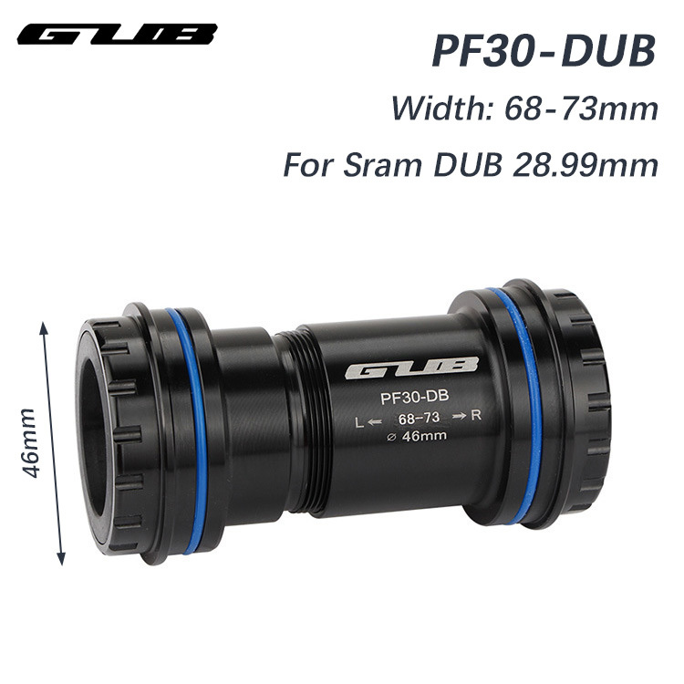 GUB PF30-DUB Interlocking Bike Bottom Bracket Suitable For SRAM DUB Crank 28.99mm MTB Road Bicycle Axis BB Width 68-73mm 46mm