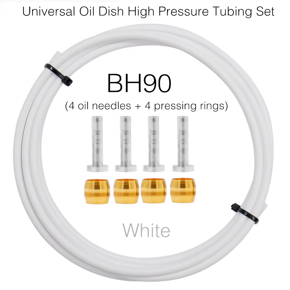 MOTSUV Bicycle Hydraulic Disc Brake Universal Oil Tube Set BH59 BH90 Pressing Ring T Needle Copper MTB Bike Brake Line Connector