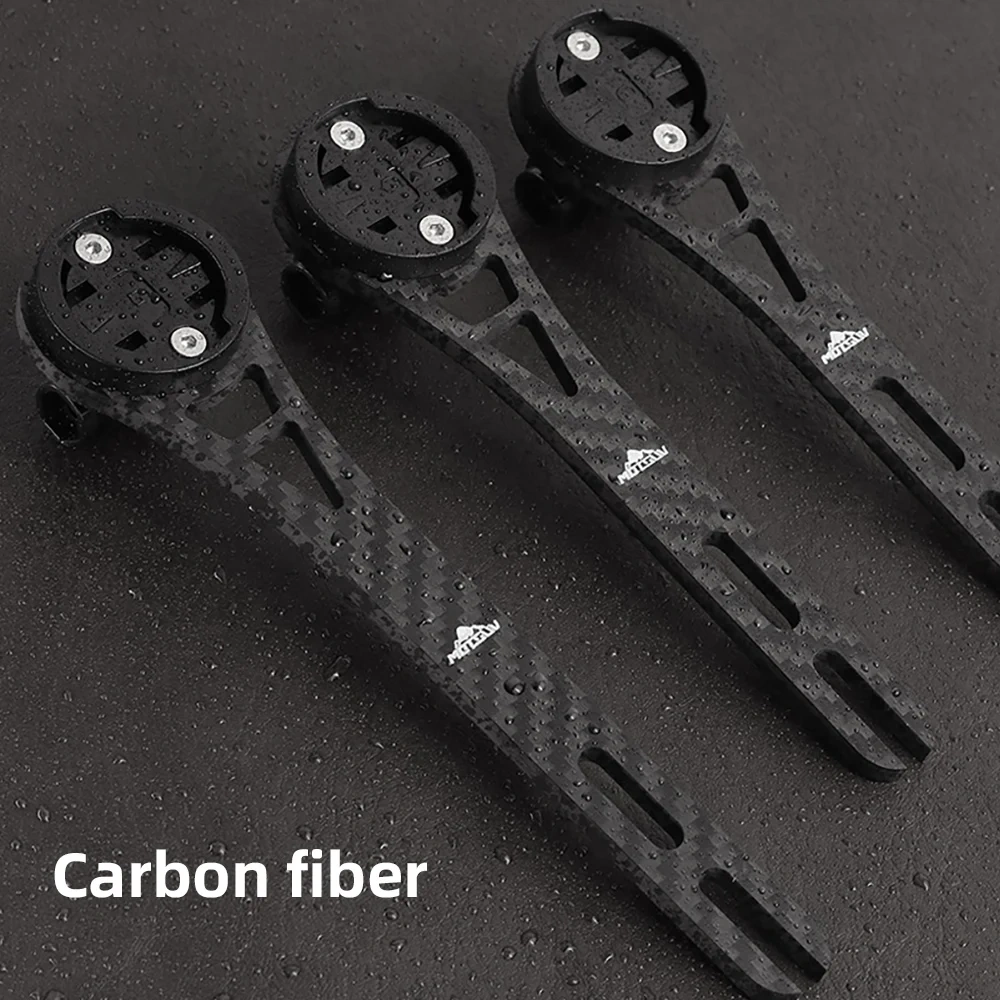 MOTSUV Bicycle Stopwatch Bracket Carbon Fiber Bike Stem Extension Computer Mount Cycling Code Table Rack Garmin Gopro Bryton