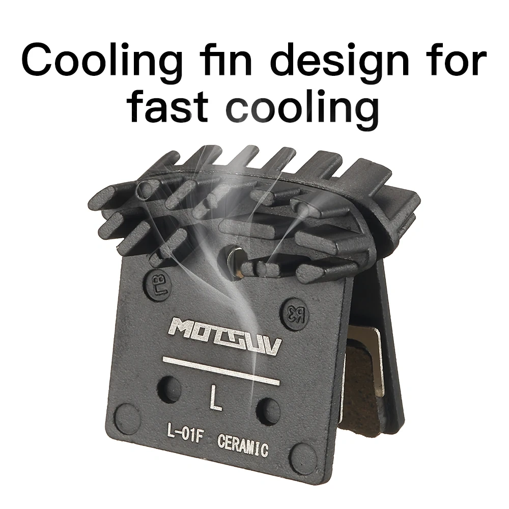 MOTSUV MTB Heat Dissipation Brake Pad Bike Ceramics Metal For Cooling J02A J03A XT SLX M785 M8000 M9000 Hydraulic Oil Brake Pads