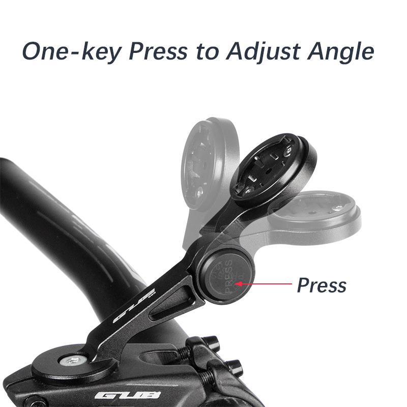 GUB 666 One-key Adjustment Bike Computer Holder Multi-angle Bicycle Computer Camera Holder for Garmin Cateye Bryton Computer
