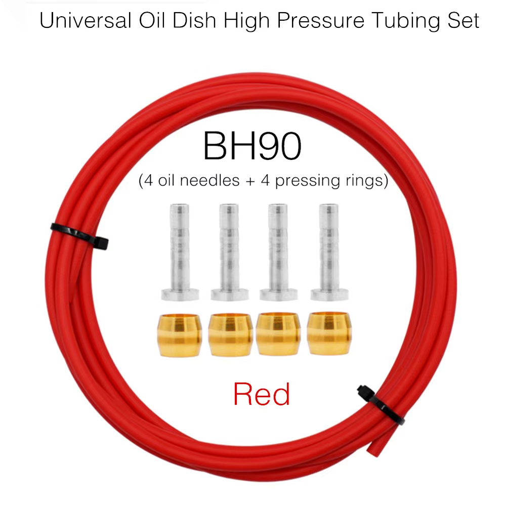 MOTSUV Bicycle Hydraulic Disc Brake Universal Oil Tube Set BH59 BH90 Pressing Ring T Needle Copper MTB Bike Brake Line Connector