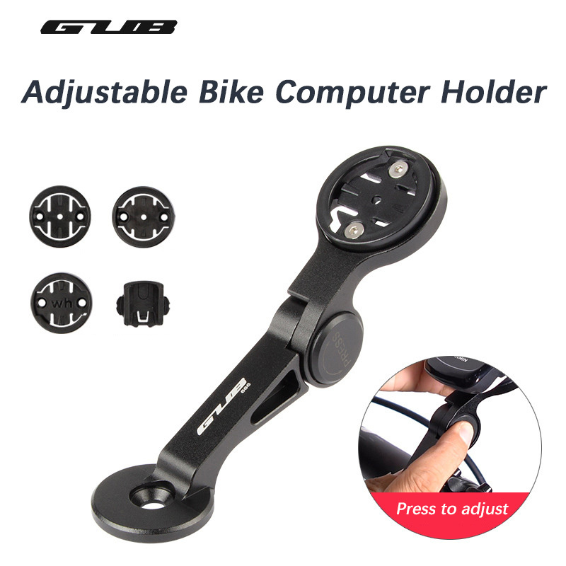 GUB 666 One-key Adjustment Bike Computer Holder Multi-angle Bicycle Computer Camera Holder for Garmin Cateye Bryton Computer