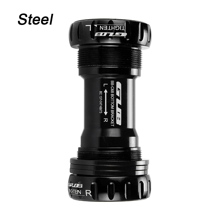 GUB C-68 Bottom Bracket Shell GUB 68/73MM Screw/Thread Type BSA Crankset Bearings Bicycle Axis Steel/Ceramic