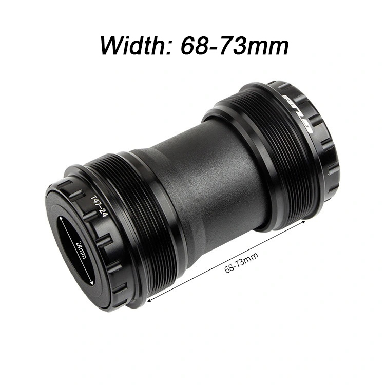 GUB Bike Bottom Bracket T47 Ceramic Bearing 24mm Spindle for Shimano MTB Road Bike Thread Width 68/73mm BB