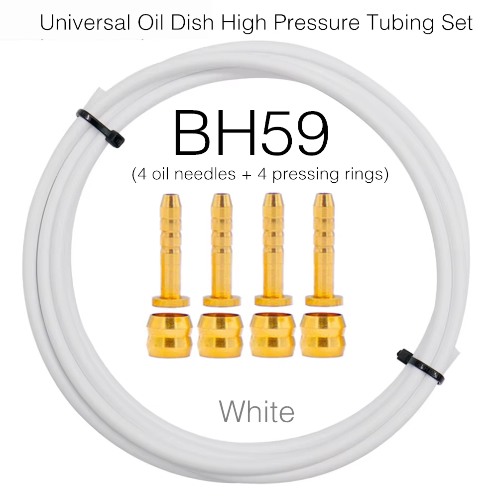 MOTSUV Bicycle Hydraulic Disc Brake Universal Oil Tube Set BH59 BH90 Pressing Ring T Needle Copper MTB Bike Brake Line Connector