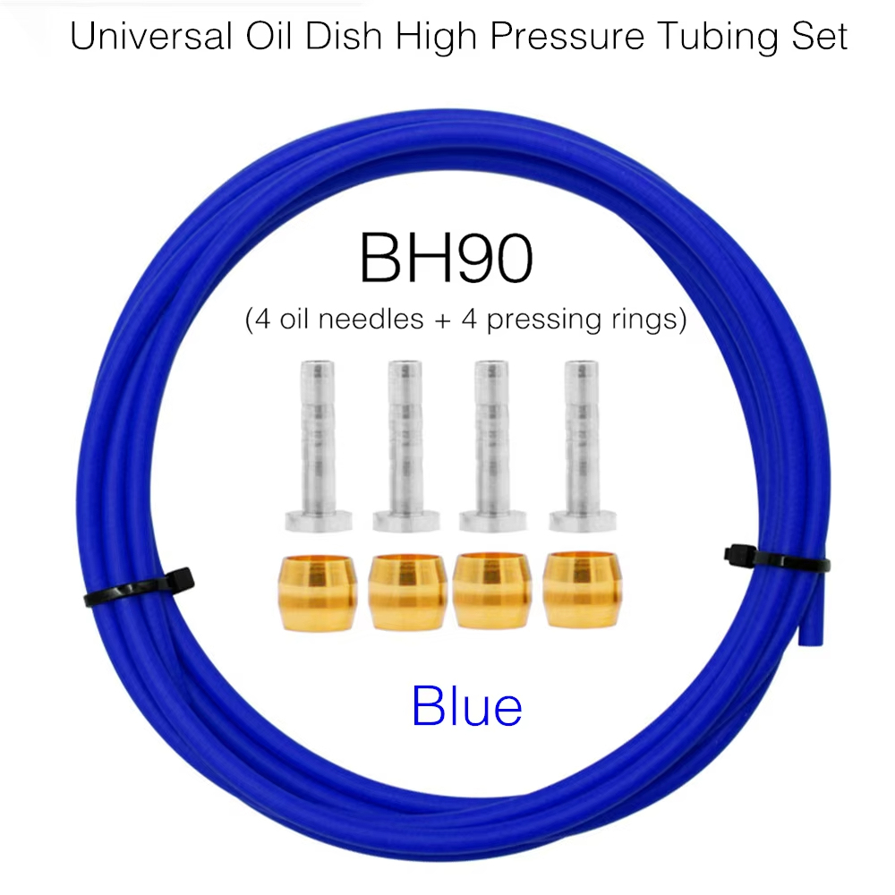 MOTSUV Bicycle Hydraulic Disc Brake Universal Oil Tube Set BH59 BH90 Pressing Ring T Needle Copper MTB Bike Brake Line Connector