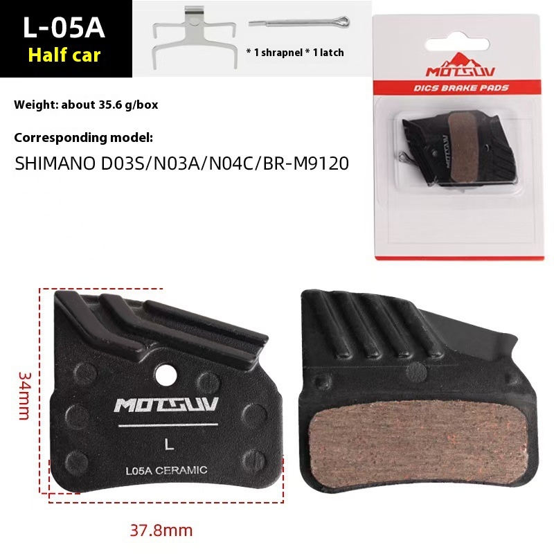 MOTSUV MTB Heat Dissipation Brake Pad Bike Ceramics Metal For Cooling J02A J03A XT SLX M785 M8000 M9000 Hydraulic Oil Brake Pads