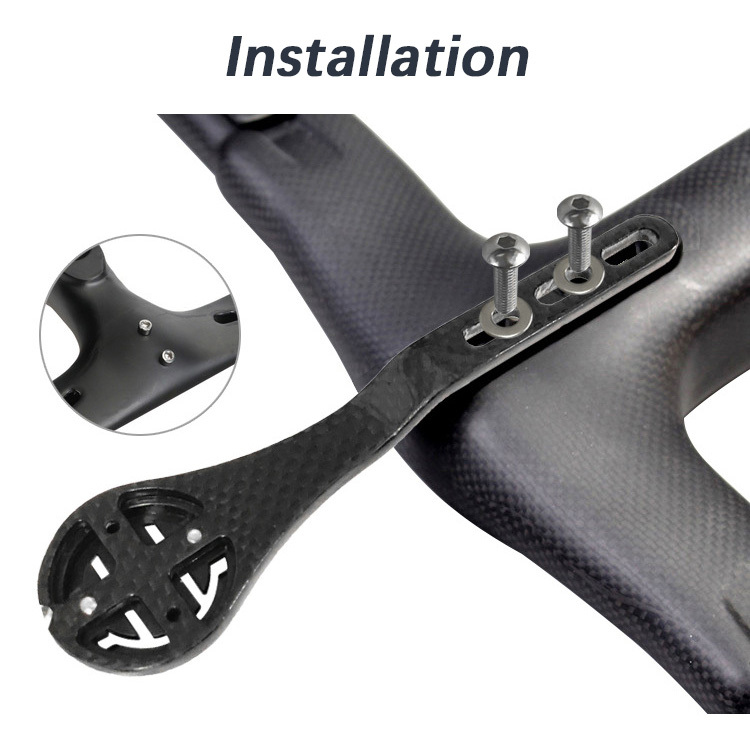 GUB 692 3K Carbon Fiber Road Bike Bicycle Computer Headset Stem Mount Bent Handlebar Holder For GARMIN CATEYE Bryton GoPro Stand
