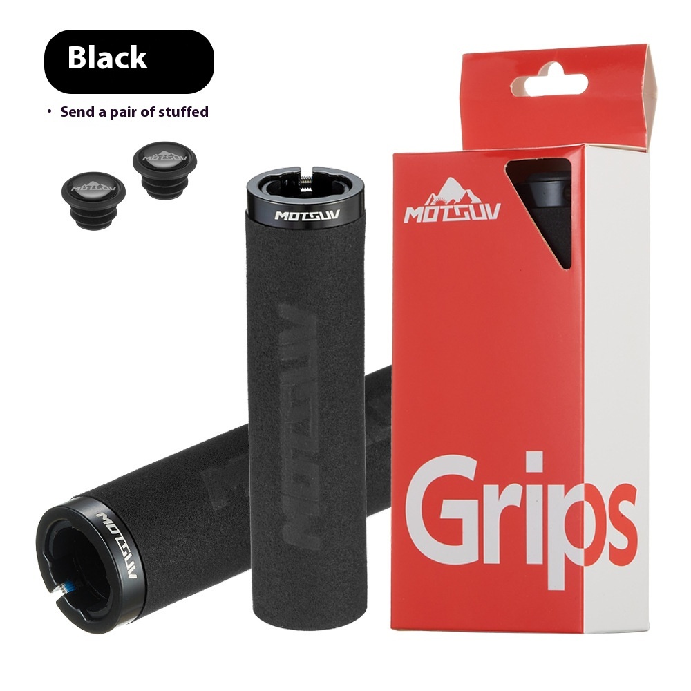 MOTSUV Mountain Bike Handle Grips Lock Set Ultra Light Aluminum Alloy Anti Slip Shock Absorber Handle Set Bicycle Accessories