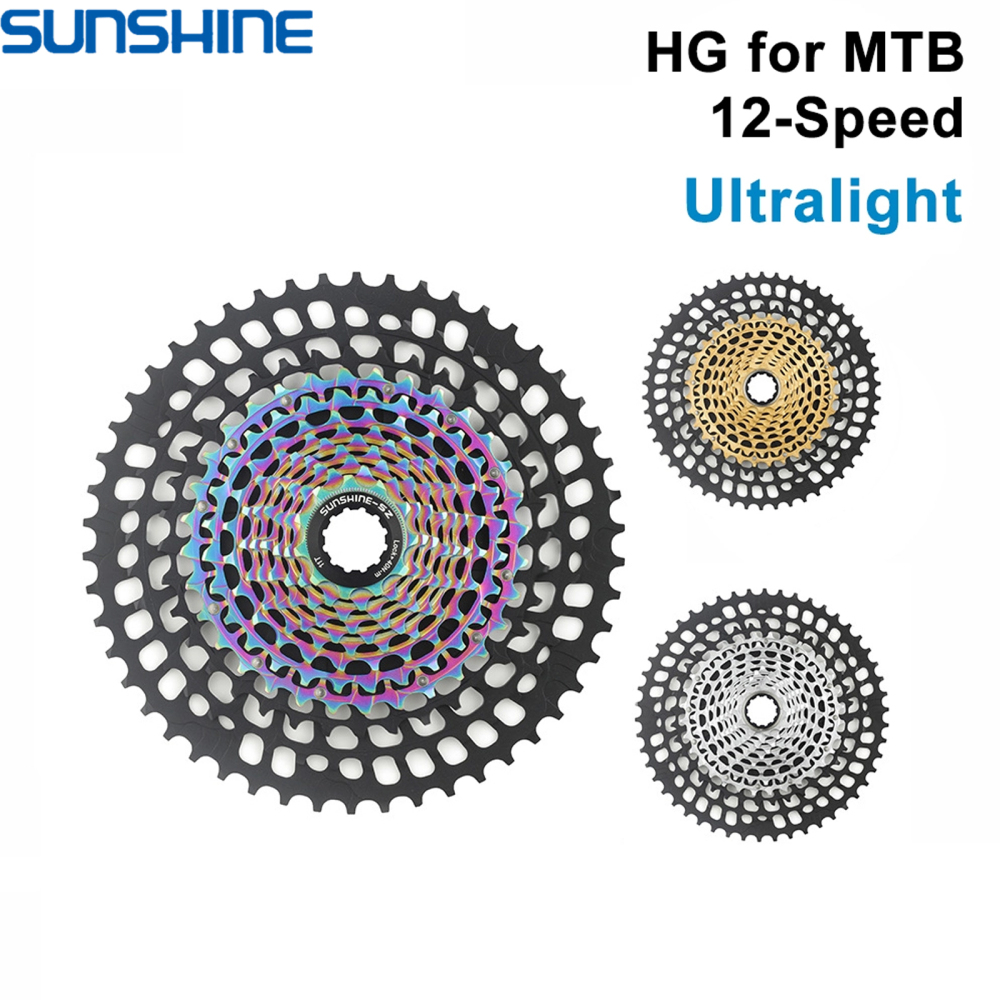SUNSHINE-SZ HG Cassette Freewheel for Mountain Bike 12 Speed 11-46 50 51T for HG System MTB