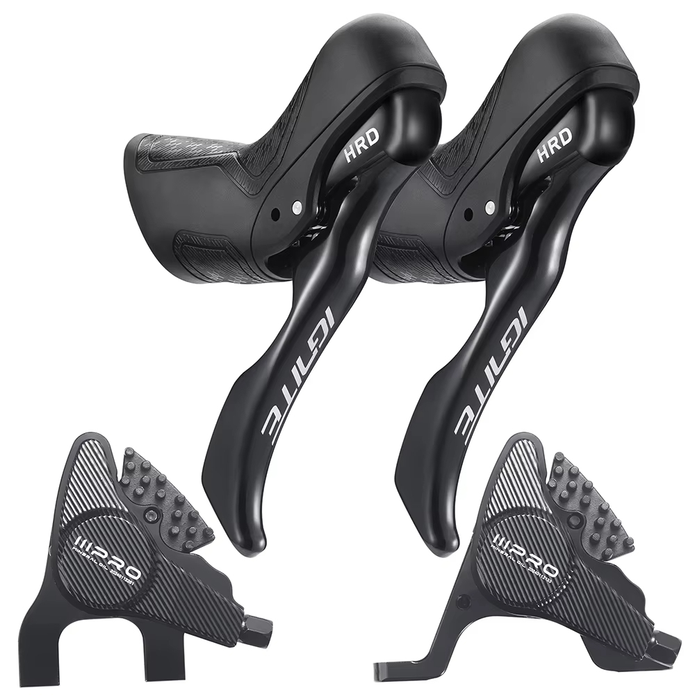 SENSAH HRD Hydraulic Groupset 2X9S 2X10S 2X11S 2X12S 9/10/11/12 Speed Shifter FD RD Brake Set Front and Rear Derailleur Compatible for R3000 4600 4700 105 R7000 R8000