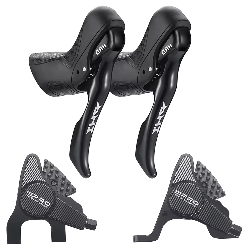 SENSAH HRD Hydraulic Groupset 2X9S 2X10S 2X11S 2X12S 9/10/11/12 Speed Shifter FD RD Brake Set Front and Rear Derailleur Compatible for R3000 4600 4700 105 R7000 R8000