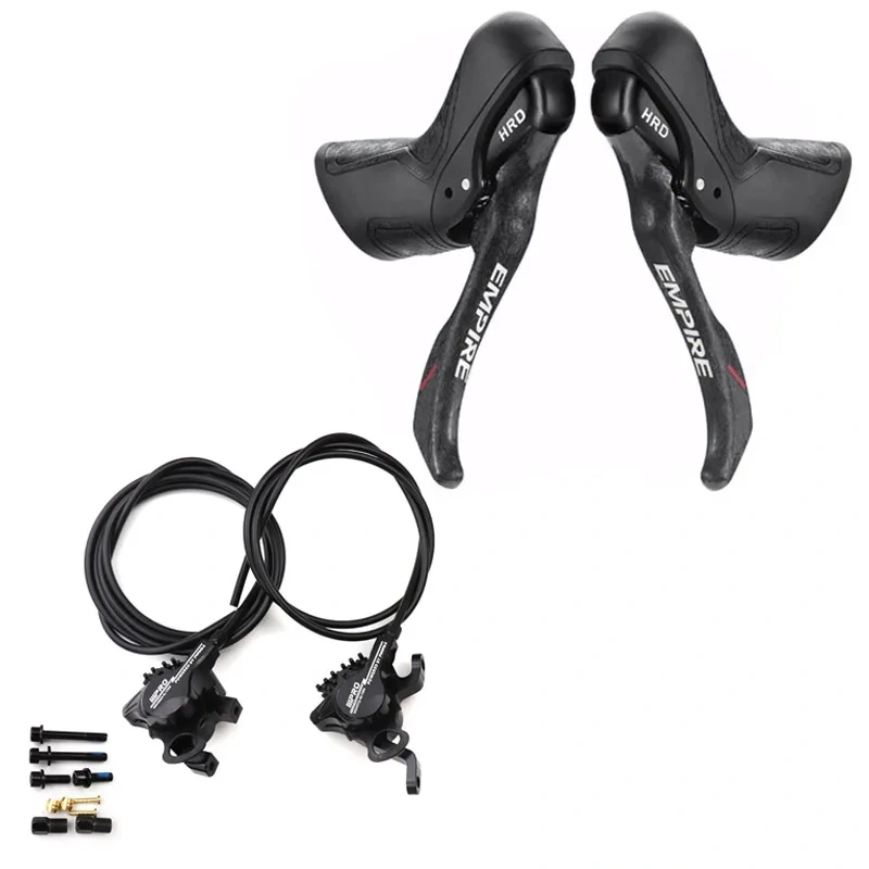 SENSAH HRD Hydraulic Groupset 2X9S 2X10S 2X11S 2X12S 9/10/11/12 Speed Shifter FD RD Brake Set Front and Rear Derailleur Compatible for R3000 4600 4700 105 R7000 R8000