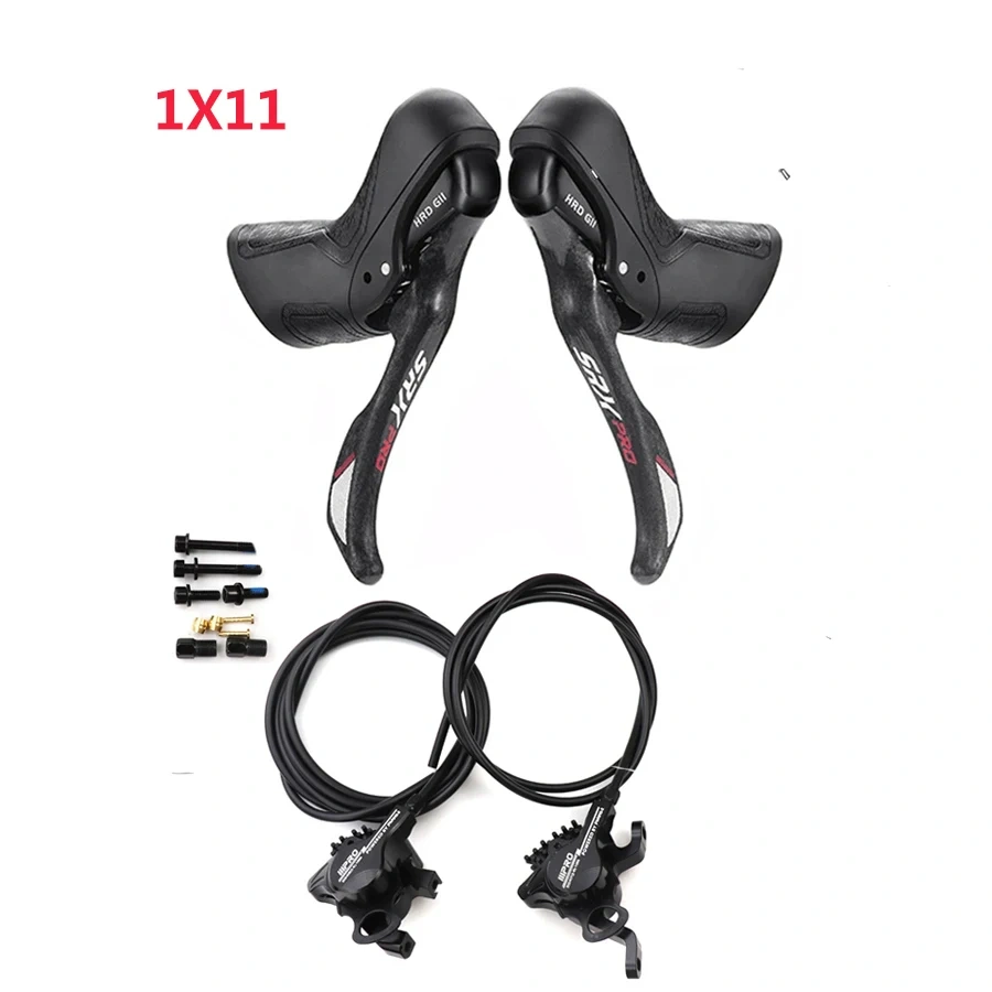 SENSAH HRD Hydraulic Groupset 2X9S 2X10S 2X11S 2X12S 9/10/11/12 Speed Shifter FD RD Brake Set Front and Rear Derailleur Compatible for R3000 4600 4700 105 R7000 R8000