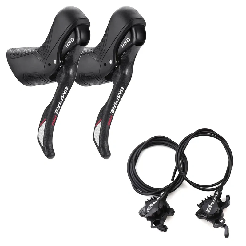 SENSAH HRD Hydraulic Groupset 2X9S 2X10S 2X11S 2X12S 9/10/11/12 Speed Shifter FD RD Brake Set Front and Rear Derailleur Compatible for R3000 4600 4700 105 R7000 R8000