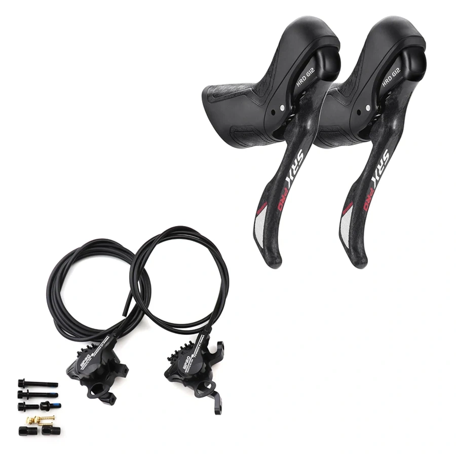 SENSAH HRD Hydraulic Groupset 2X9S 2X10S 2X11S 2X12S 9/10/11/12 Speed Shifter FD RD Brake Set Front and Rear Derailleur Compatible for R3000 4600 4700 105 R7000 R8000