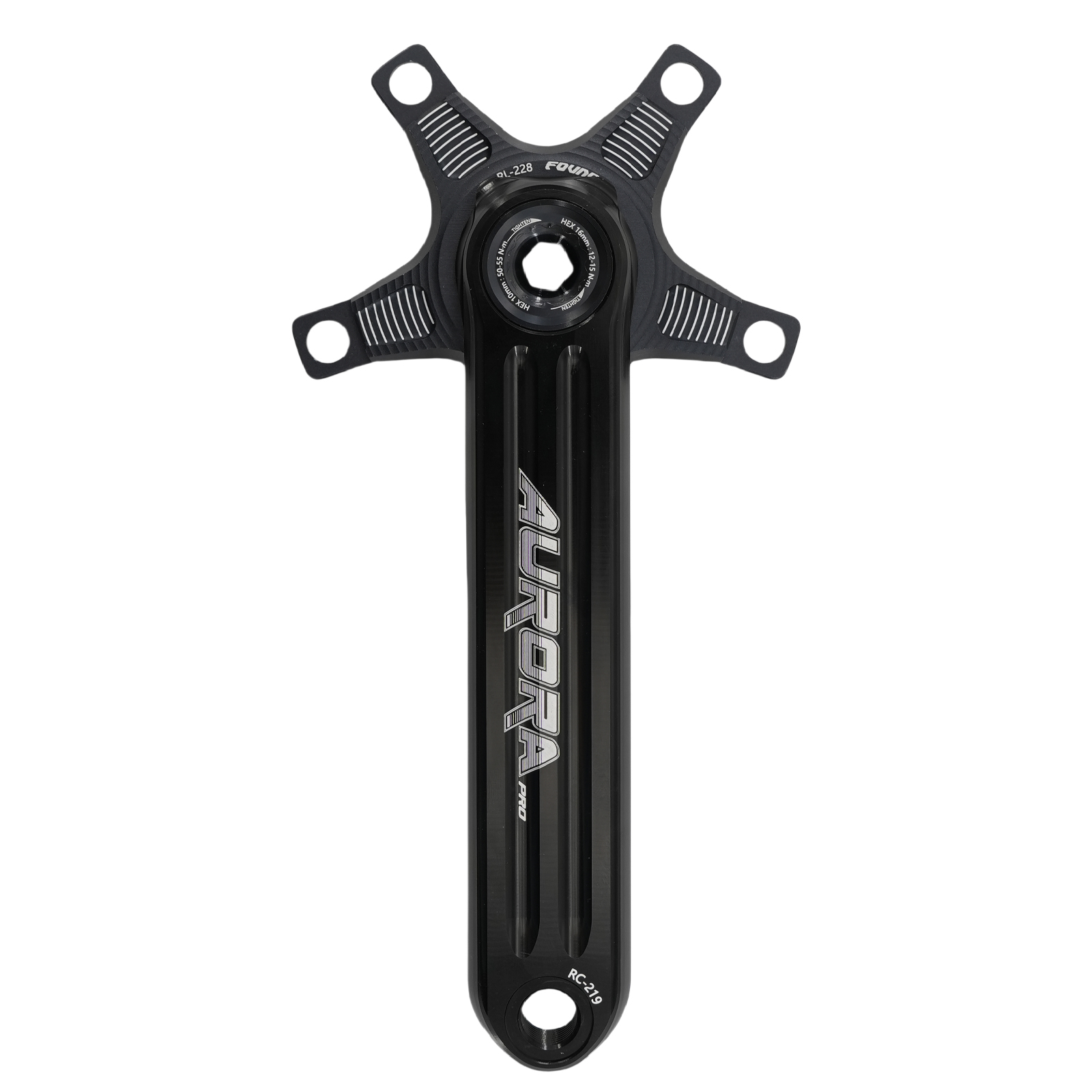 FOVNO AURORA Pro Road Bike 3 bolt pins Crankset 29mm Spindle Full