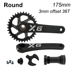 175 Black and 36T Round