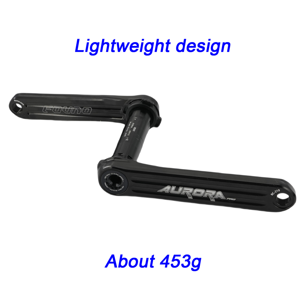 FOVNO AURORA Pro Road Bike 3 bolt pins Crankset 29mm Spindle Full CNC 7075 Aluminum Lightweight Hollow Design High Stiffness 165/170/172.5/175mm