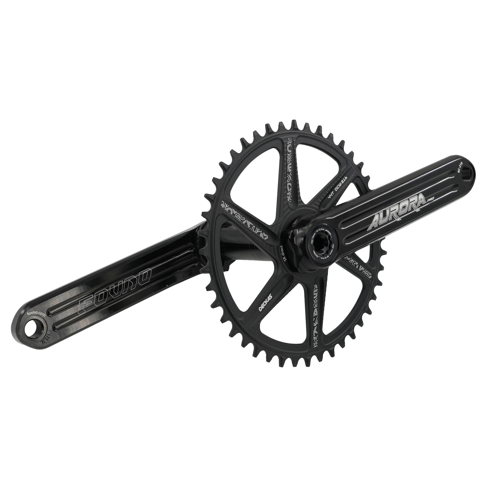 FOVNO AURORA Pro Road Bike 3 bolt pins Crankset 29mm Spindle Full