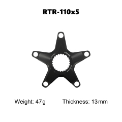 RTR-110BCD 5 arms hollow black