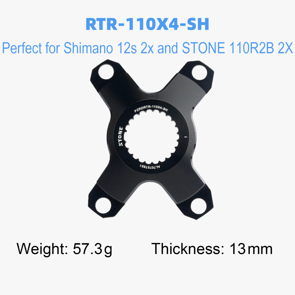 Stone Bike Chainring for Rotor To 110BCD Adapter Spider Converter for Kapic Aldhu Vegast Hawk Raptor Inpower 4/5 Arm Bolt Crank