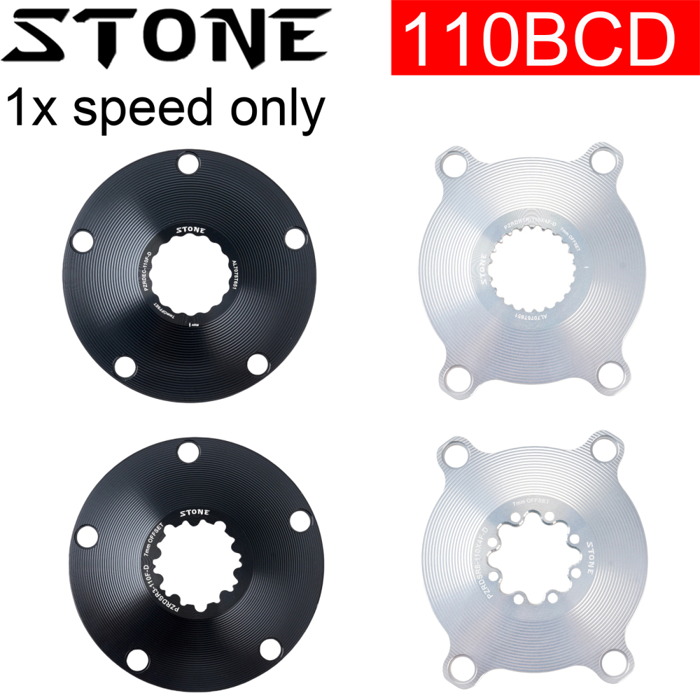 STONE bike chainring spider  1x speed 110bcd for crankset 3 pins 8 pins EC90 XXE GP3 kapic aldhu vegast for sram for rotor for easton direct mount axs flattop FORCE RED single speed AXS Flattop T-type 8 bolts pins 7mm offset