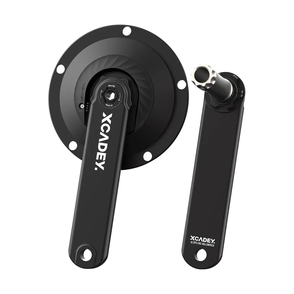 XCADEY Xpower Power Meter Crankset 144BCD For Fixed Gear Track Road Bike With Spider Length 155 /160 /165 /170 /172.5 /175mm Crank
