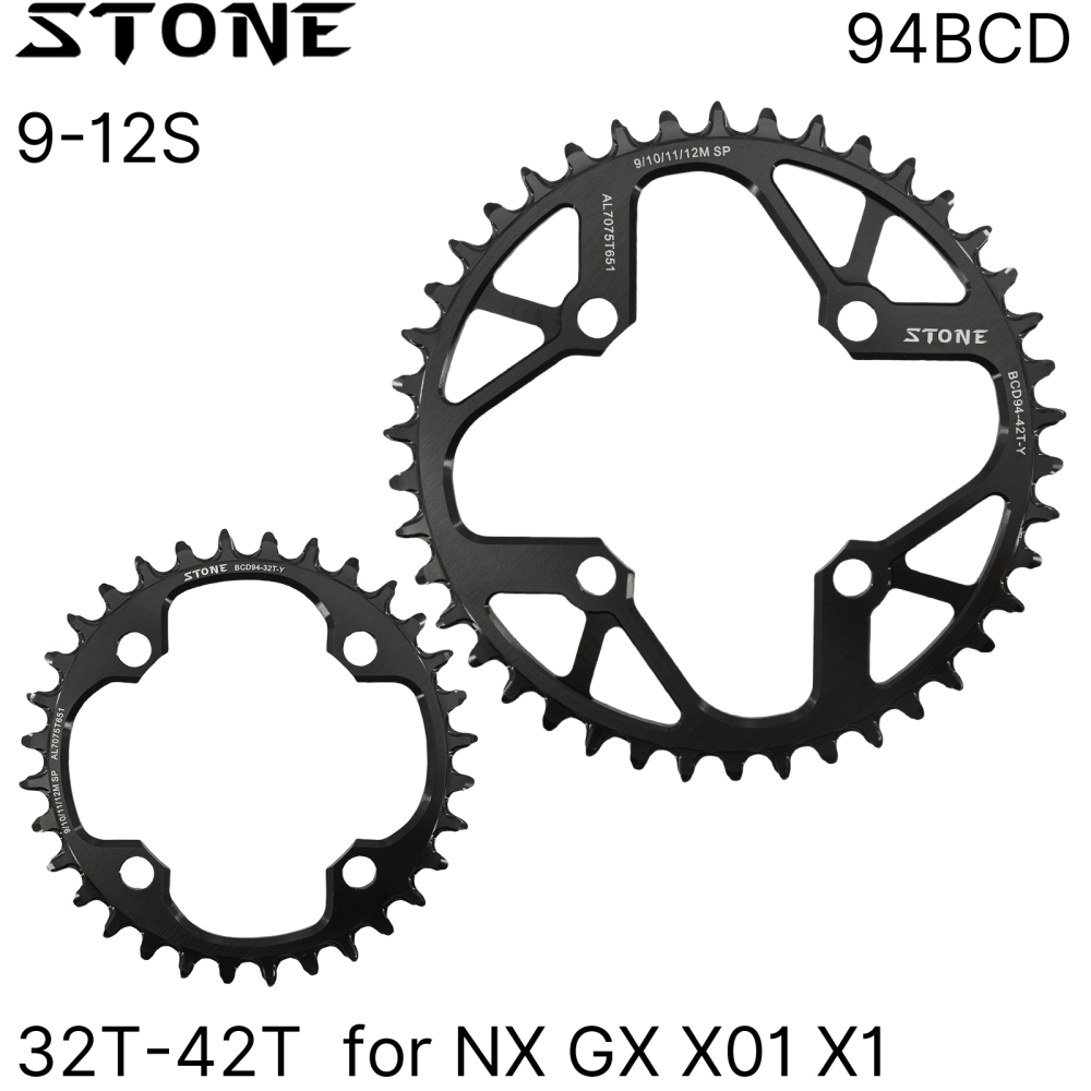 Stone 94BCD Round Chainring 32T 34T 36T 38T 40T 42T Cycling MTB Bike Chainwheel Tooth Plate for Sram NX GX X1 K-Force Light 94 bcd
