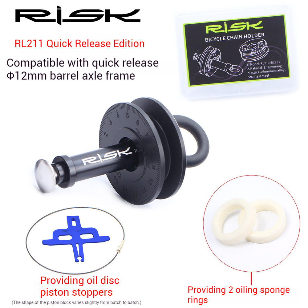 RISK Bicycle Chain Keeper Mountain/Road Virtual Flywheel Chain Cleaner Chain Lubricator Tool