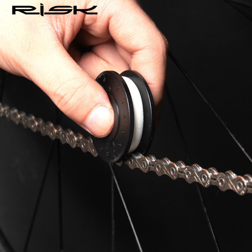 RISK Bicycle Chain Keeper Mountain/Road Virtual Flywheel Chain Cleaner Chain Lubricator Tool
