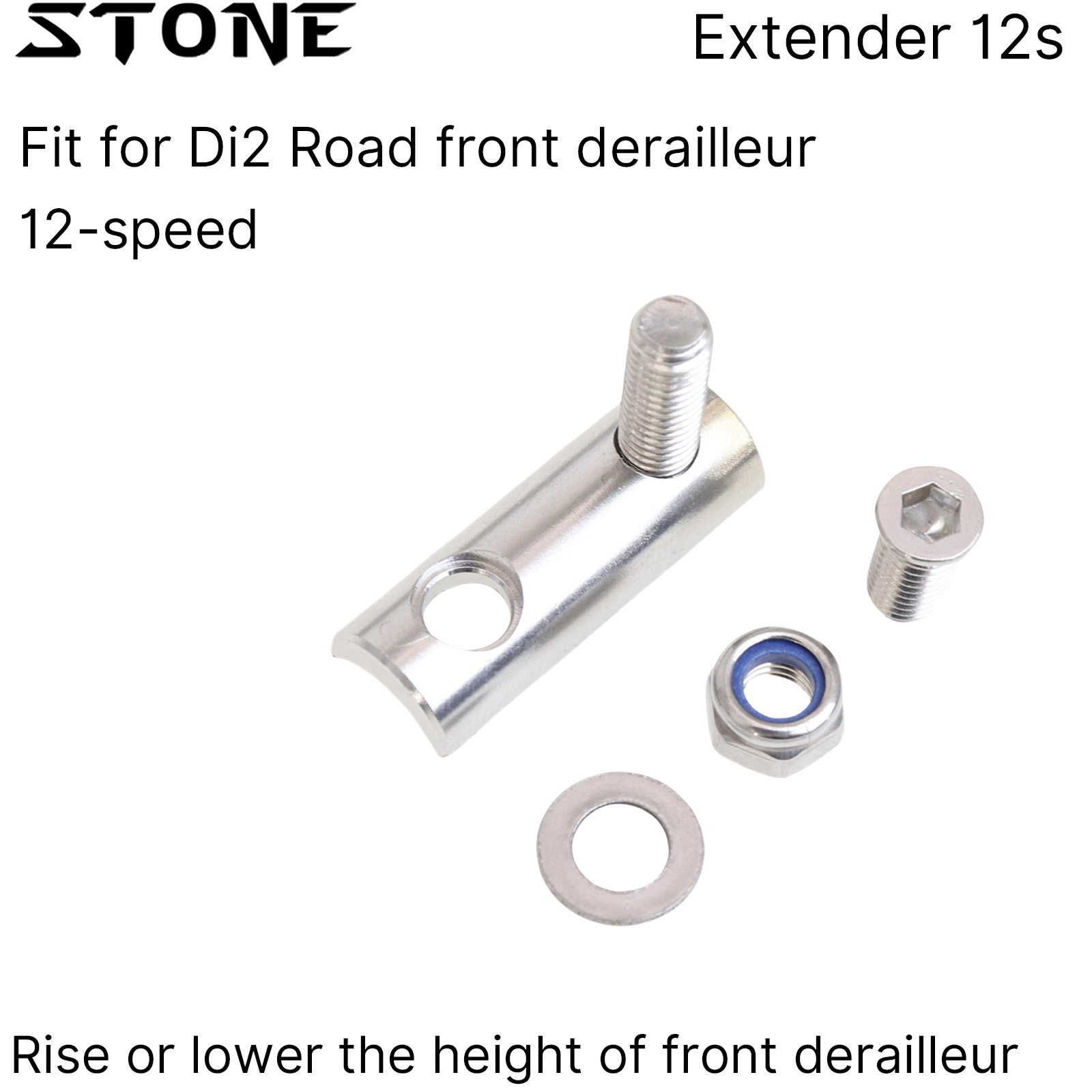 STONE Road Bike Front Derailleur Extender Adapter Convertor for SHIMANO ...