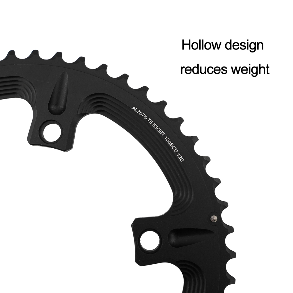 DJC 130BCD Road Bike Double Chainring 53/39T 54/40T 56/42T Round Chainring for Shimano 5700 6700 Folding Bike 9/10/11/12 Speed