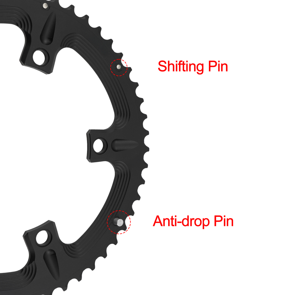 DJC 130BCD Road Bike Double Chainring 53/39T 54/40T 56/42T Round Chainring for Shimano 5700 6700 Folding Bike 9/10/11/12 Speed