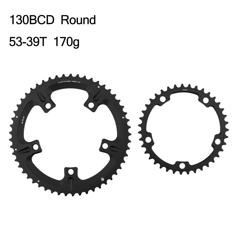 DJC 130BCD Road Bike Double Chainring 53/39T 54/40T 56/42T Round Chainring for Shimano 5700 6700 Folding Bike 9/10/11/12 Speed