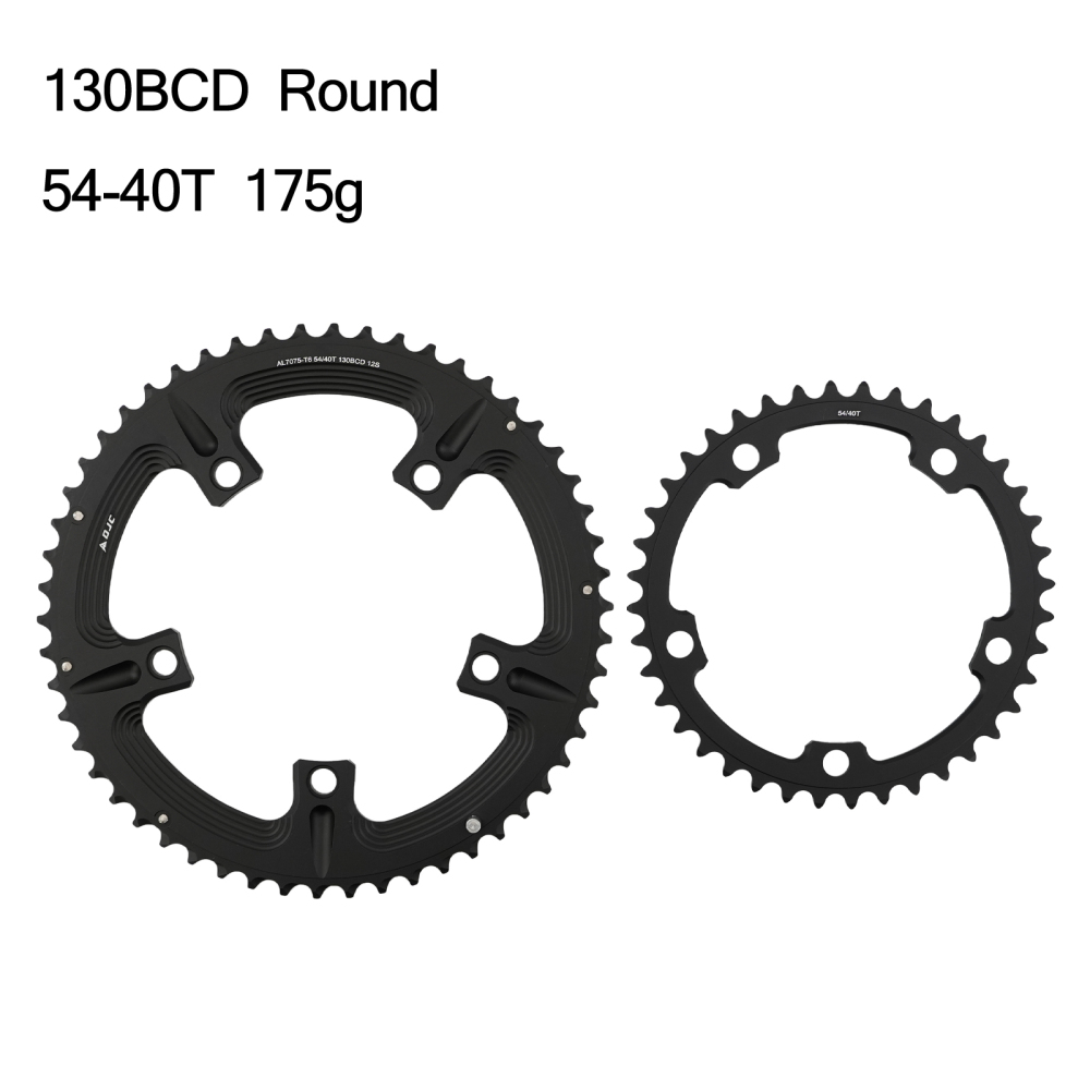 DJC 130BCD Road Bike Double Chainring 53/39T 54/40T 56/42T Round Chainring for Shimano 5700 6700 Folding Bike 9/10/11/12 Speed