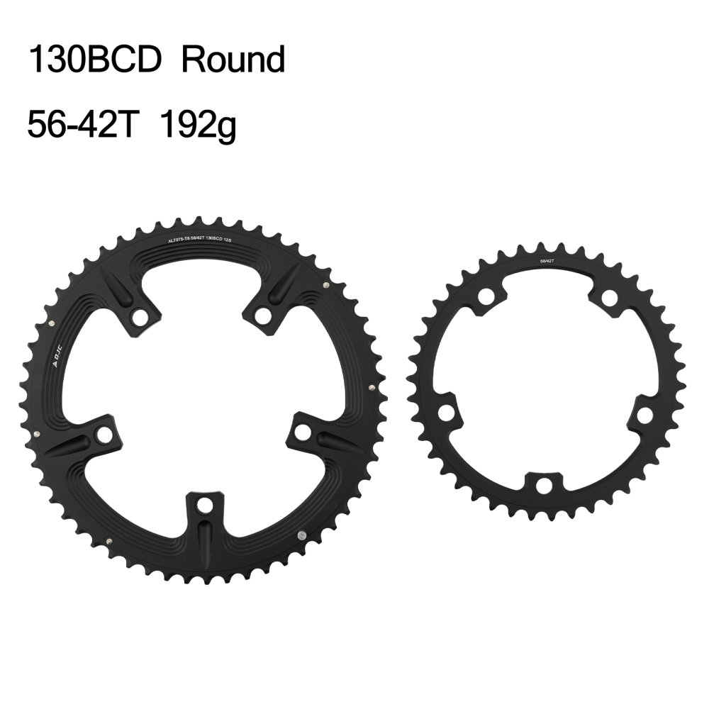 DJC 130BCD Road Bike Double Chainring 53/39T 54/40T 56/42T Round Chainring for Shimano 5700 6700 Folding Bike 9/10/11/12 Speed