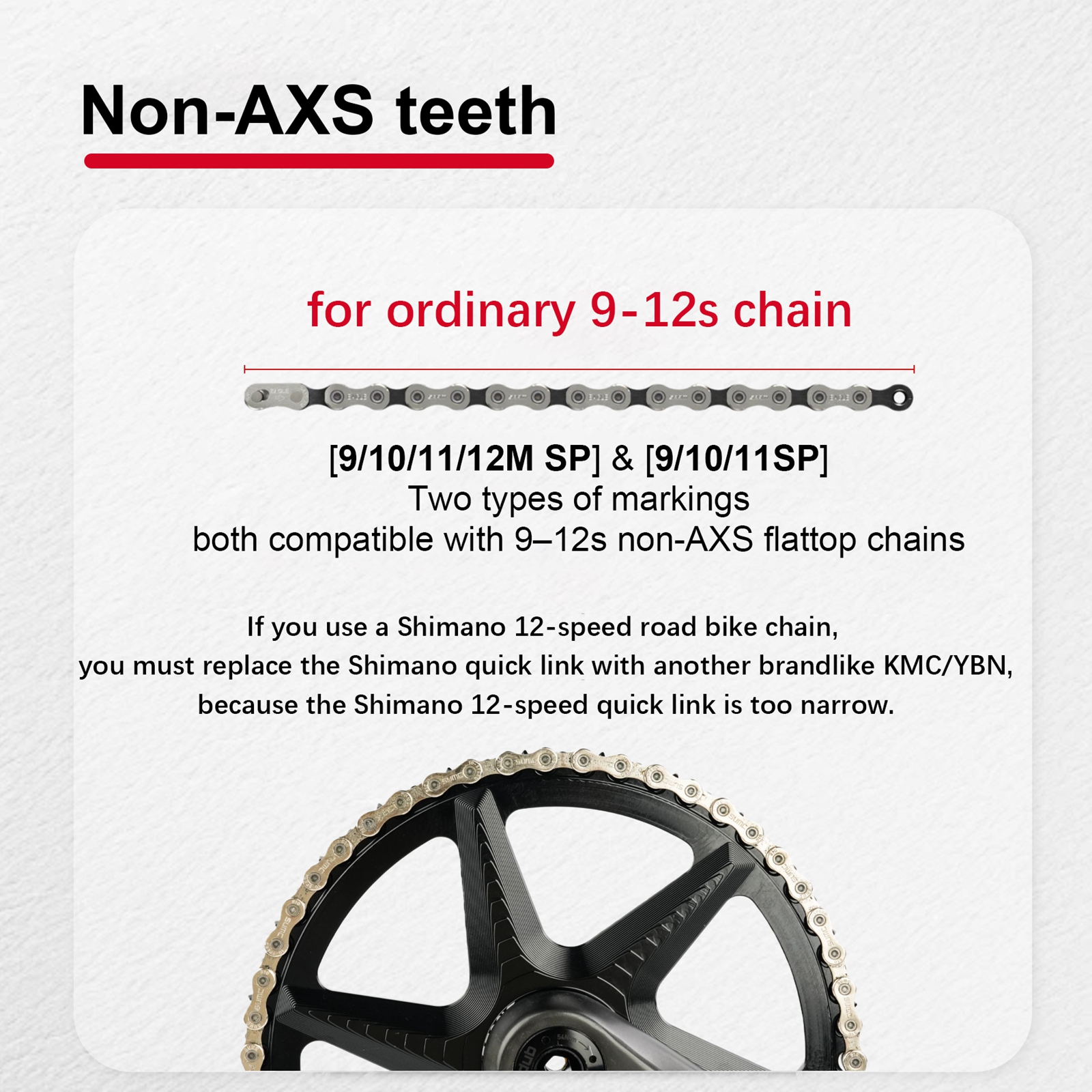STONE 107BCD Round Chainring for SRAM Force AXS and for Quarq Power Meters, Non-AXS 9-12s or AXS Flattop 12/13-speed