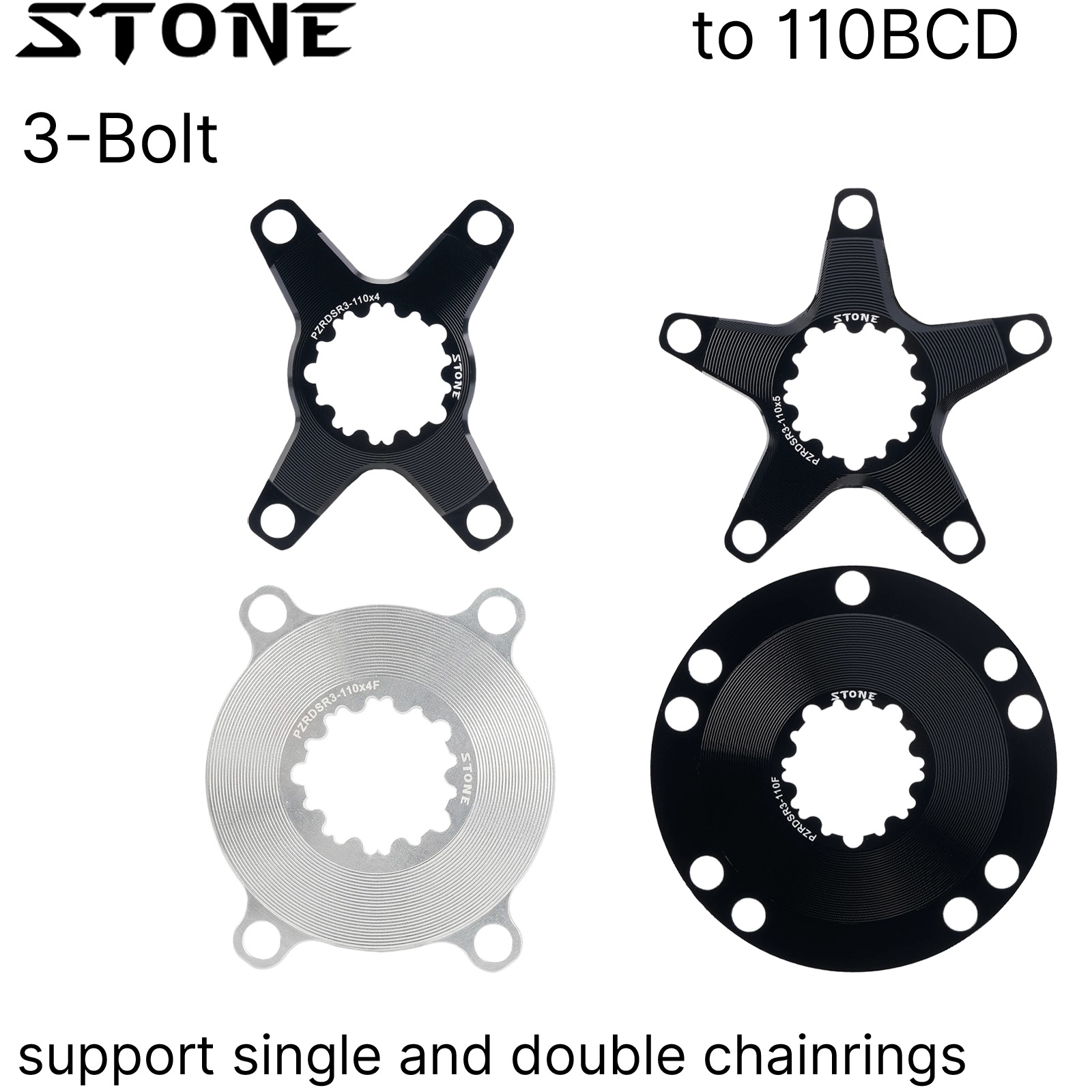 Stone Chainring Spider Adapter Converter GXP To 110BCD 4 bolts 5