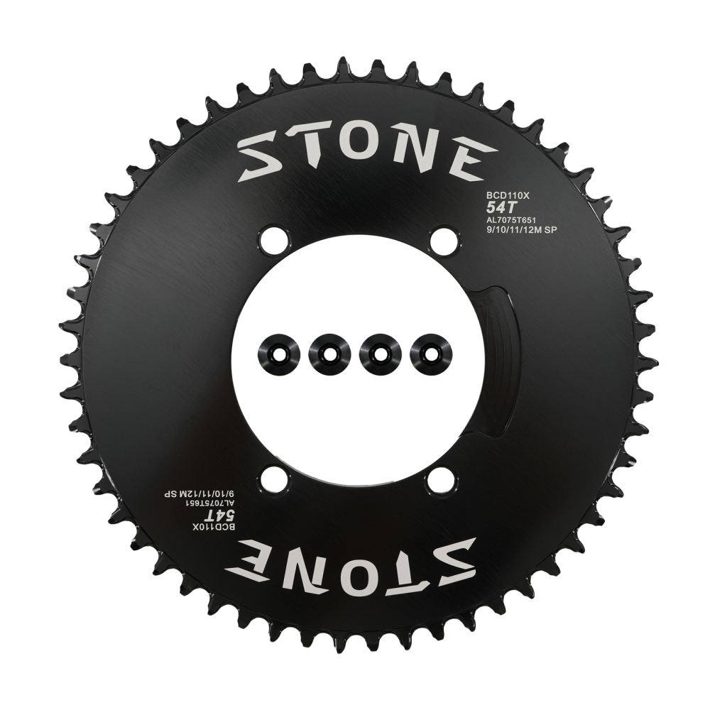 Stone Round Bike Chainring 110BCD for Shimano FC-5800 6800 4700 9000 34T to 60T Road Bike Chainwheel 4 Bolts gravel