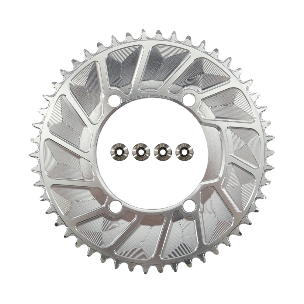 Stone Round Bike Chainring 110BCD for Shimano FC-5800 6800 4700 9000 34T to 60T Road Bike Chainwheel 4 Bolts gravel