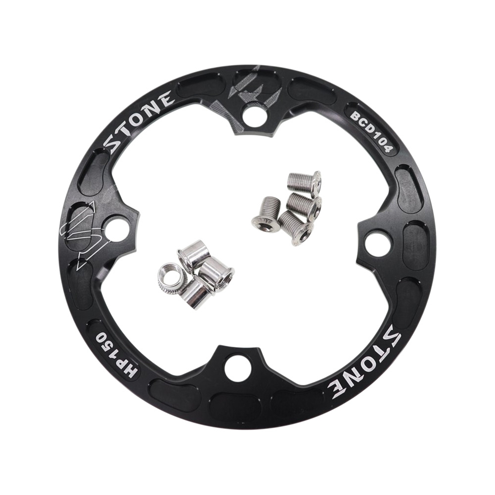Stone 104BCD Chainring Guard Bash Protector MTB Bike Crank XC/AM/FR/DH 150 160mm for 30T 32T 34T 36T Chainring Cover