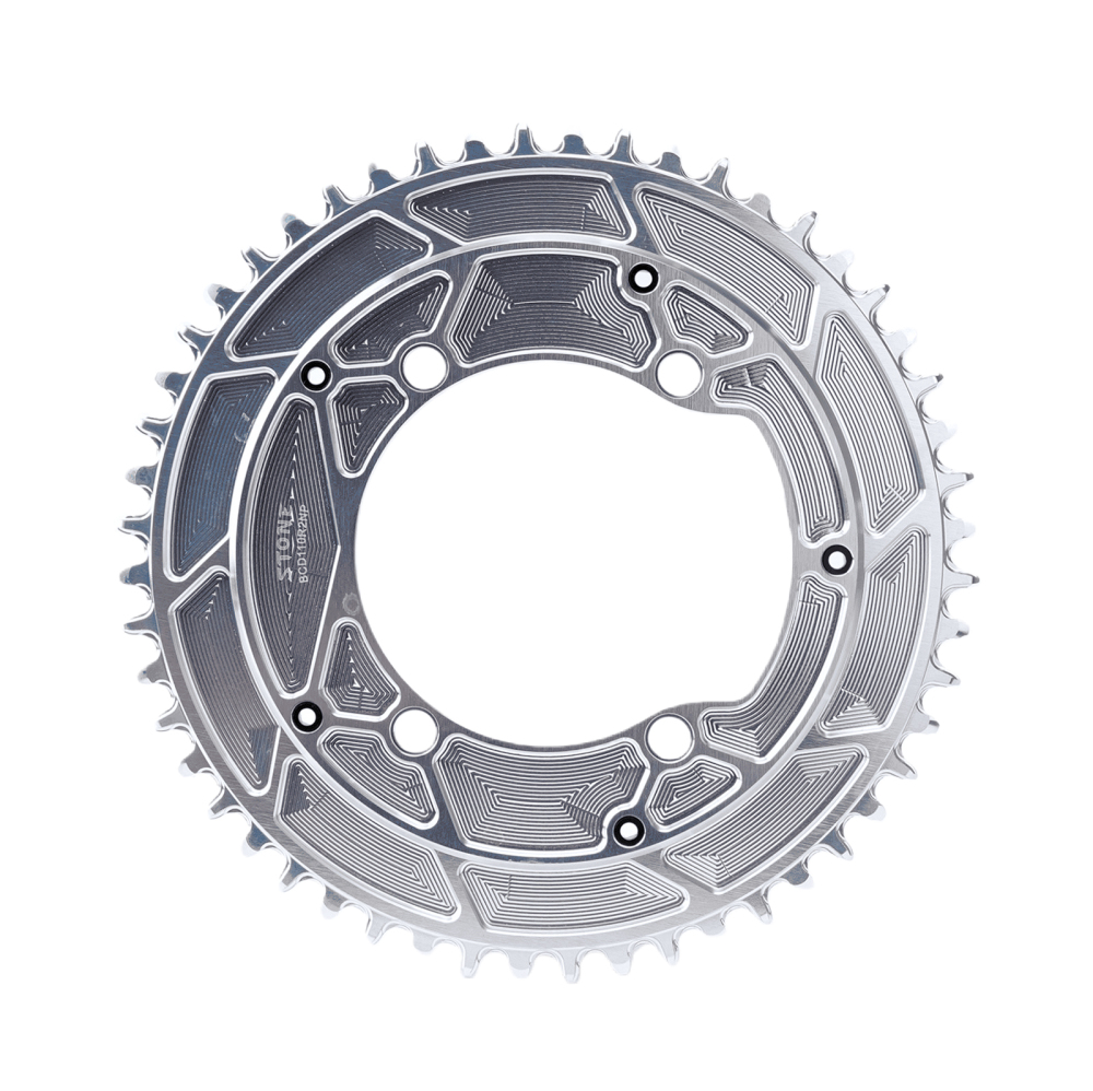 Stone Round bike Chainring inner Offset 4mm 110BCD 1x for Shimano 105 R7100 UT R8100 DA R9200 5800 6800 9000 Road Bike 12s 12 Speed aero style R7000 R8000 R9100