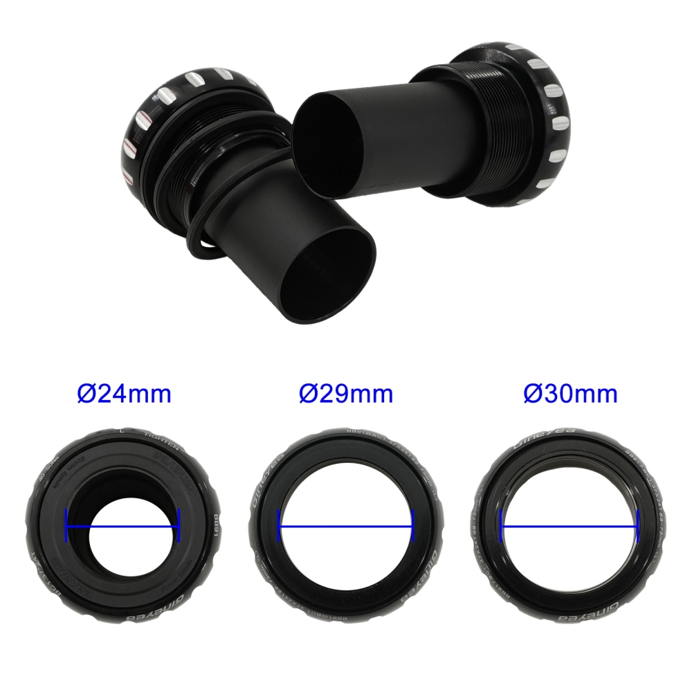 Gineyea Ceramic Bottom Bracket BSA Threaded 68/73mm MTB Road Bike BB for Shimano 24mm SRAM GXP 24/22mm FSA 19mm Crankset